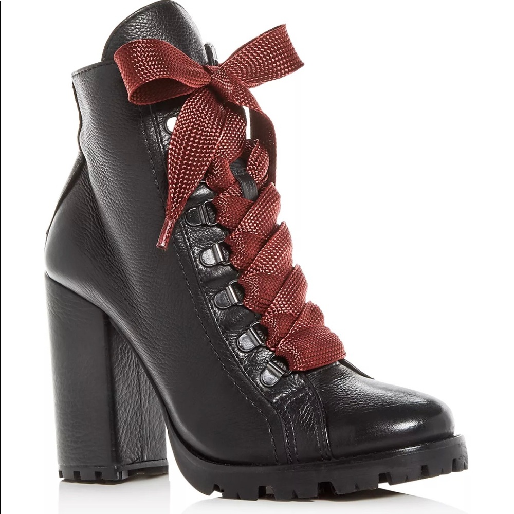 Schutz Zhara High Block Heel Booties